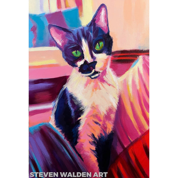 Custom Pet Portraits: 11”x14” (Larger Sizes Available)