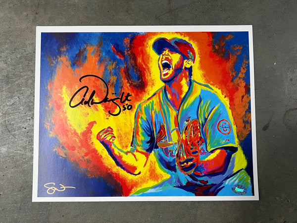 “Fire” – 11”x14” Autographed Print by Adam Wainwright (Limited Edition)