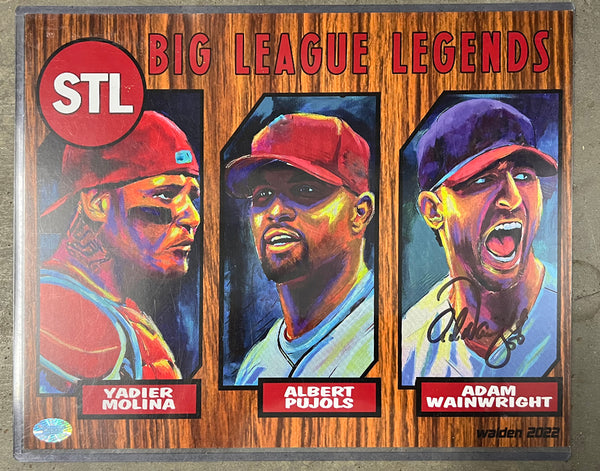 “Big League Legends” – 11”x14” Print Autographed by Adam Wainwright