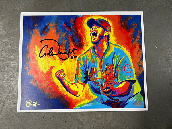 “Fire” – 11”x14” Autographed Print by Adam Wainwright (Limited Edition)